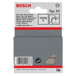  Bosch - Zımba Teli Tip 53 11,4*0,74*4 mm - 2609200291