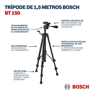 Bosch Professional BT 150 Professional Tripod - 0601096B00
